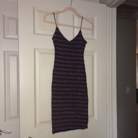 Mind Code Dresses & Skirts - Multicolored (rainbow) sparkle dress